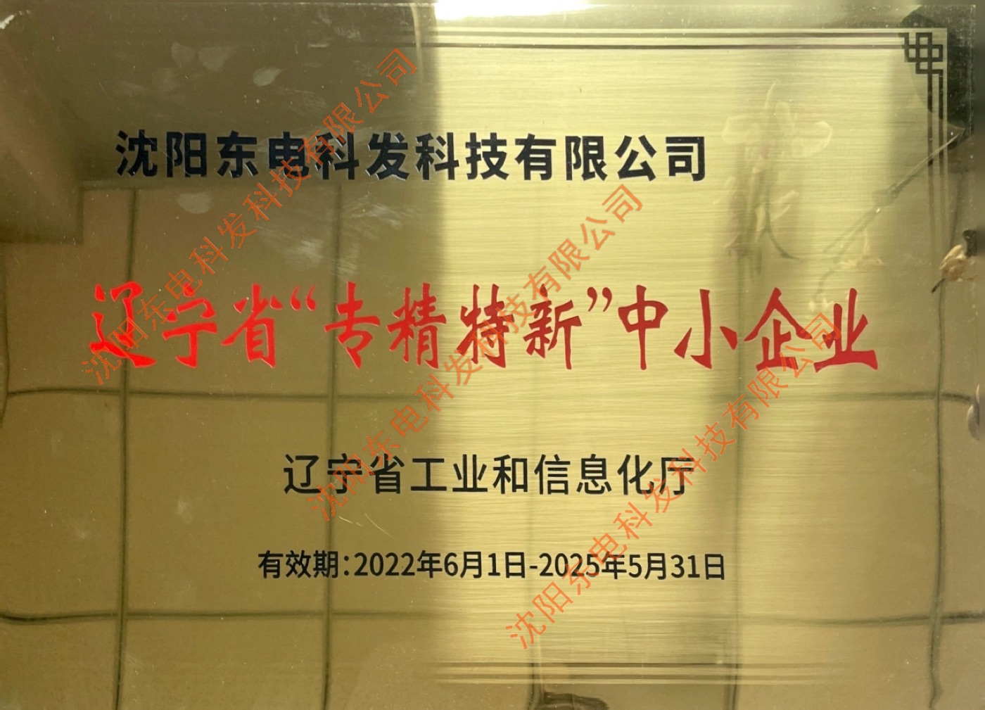 专精特新企业证书